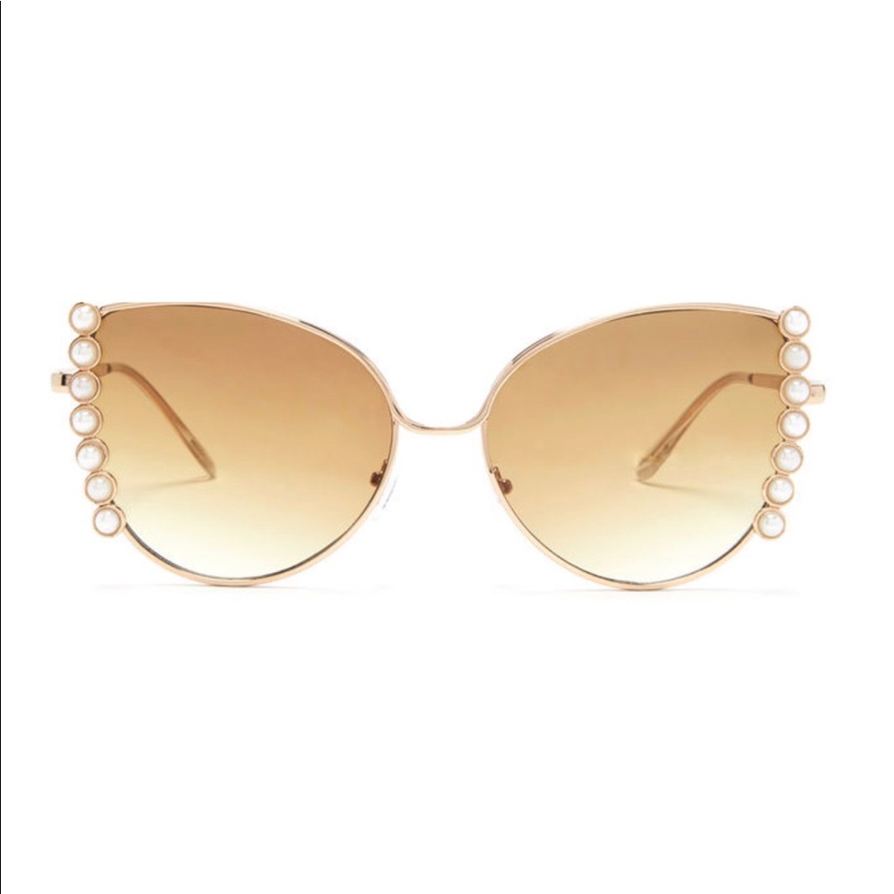 Pearl Embellished Cat Eye Sunglasses - NWT